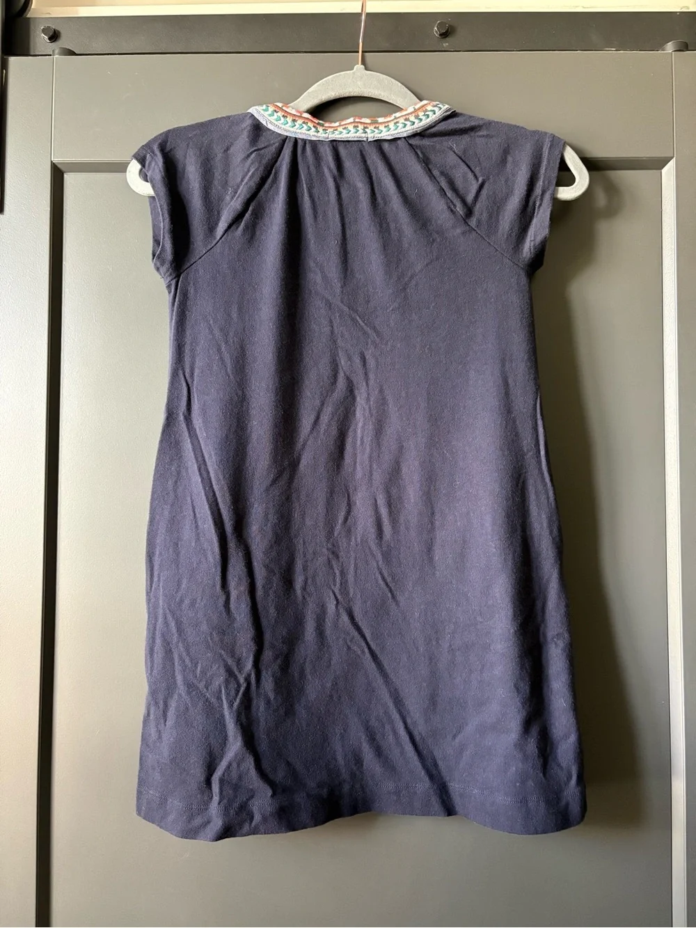 J. Crew Crewcuts Navy Tunic with Embroidered Accent